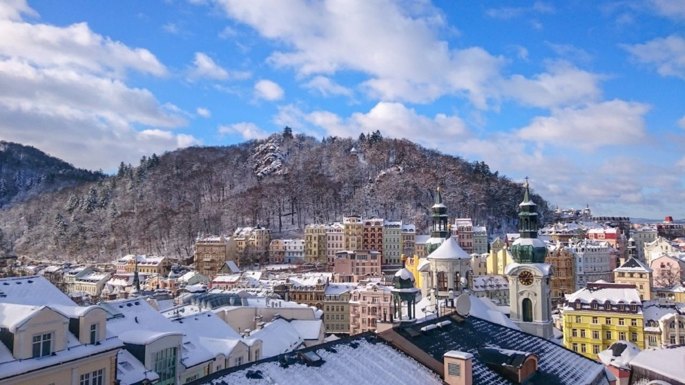 Karlovy Vary v zimě